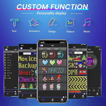 Programmable Custom Text Pattern Animation Scrolling Display